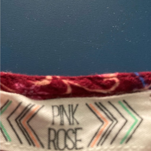 Juniors Pink Rose Sundress size large - Picture 4 of 5